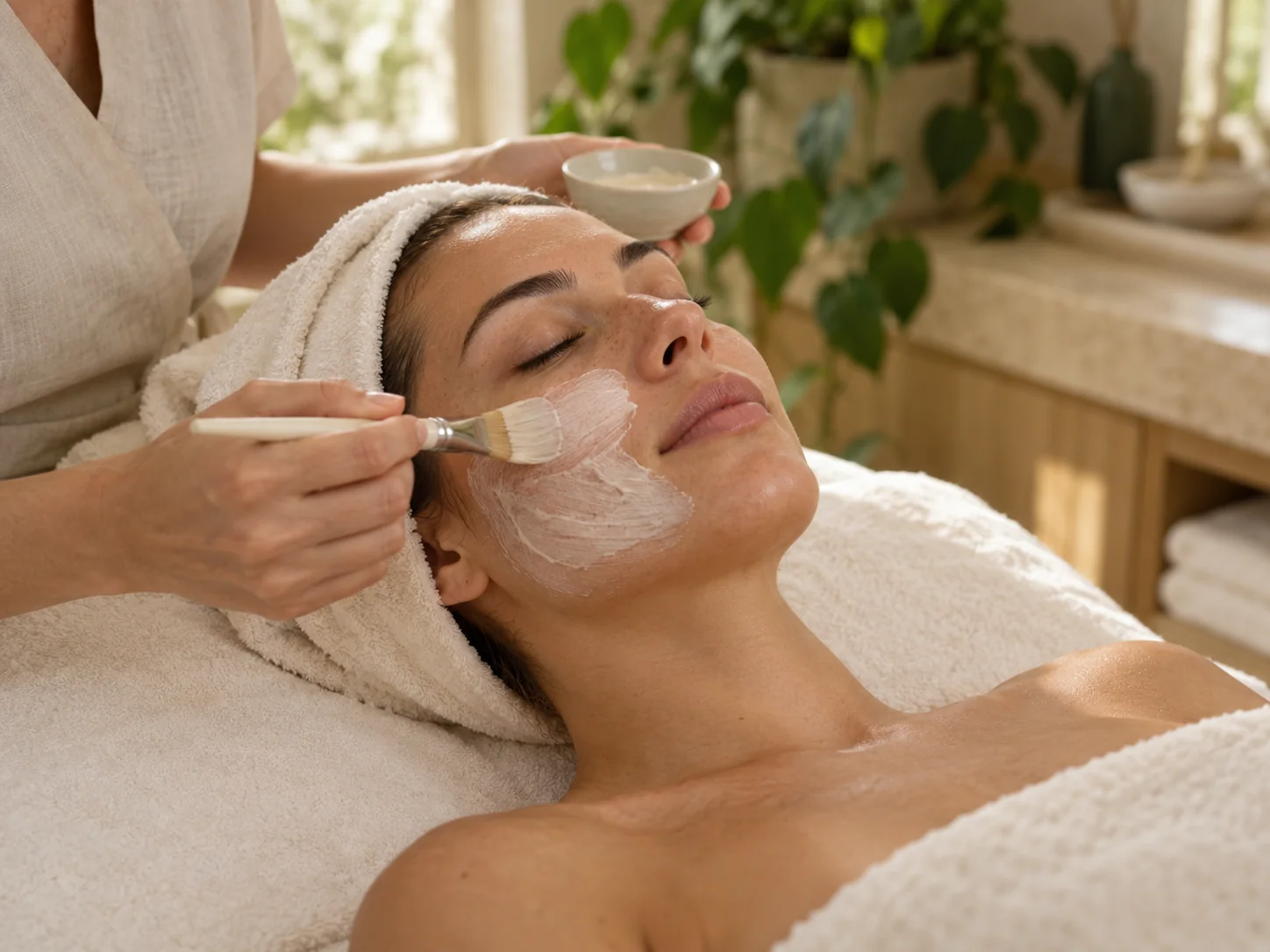 Imagen ilustrativa de un cuidado facial en cosmetología